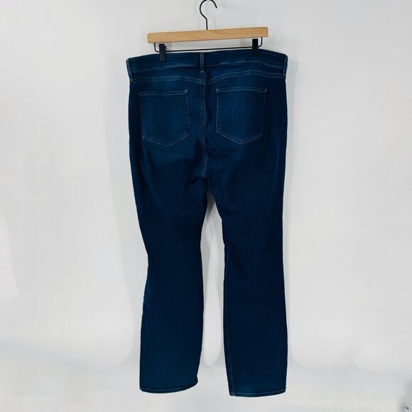NYDJ Marilyn Straight Jeans Dark Wash Lift Tuck Technology Size 18W - Picture 2 of 10
